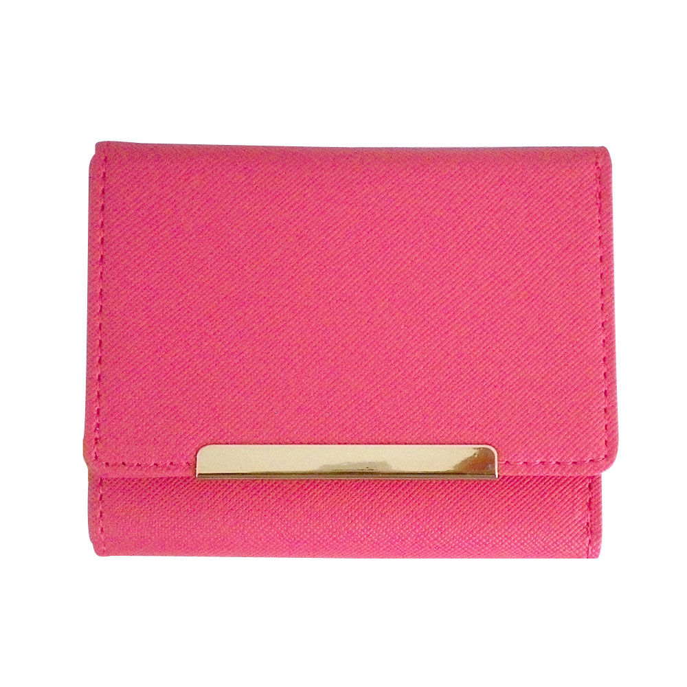 BACKYARD FAMILY「財布 レディース 三つ折り 通販 コンパクト 三つ折り財布 ボックス型 大人可愛い ミニ財布」|財布|ピンク2