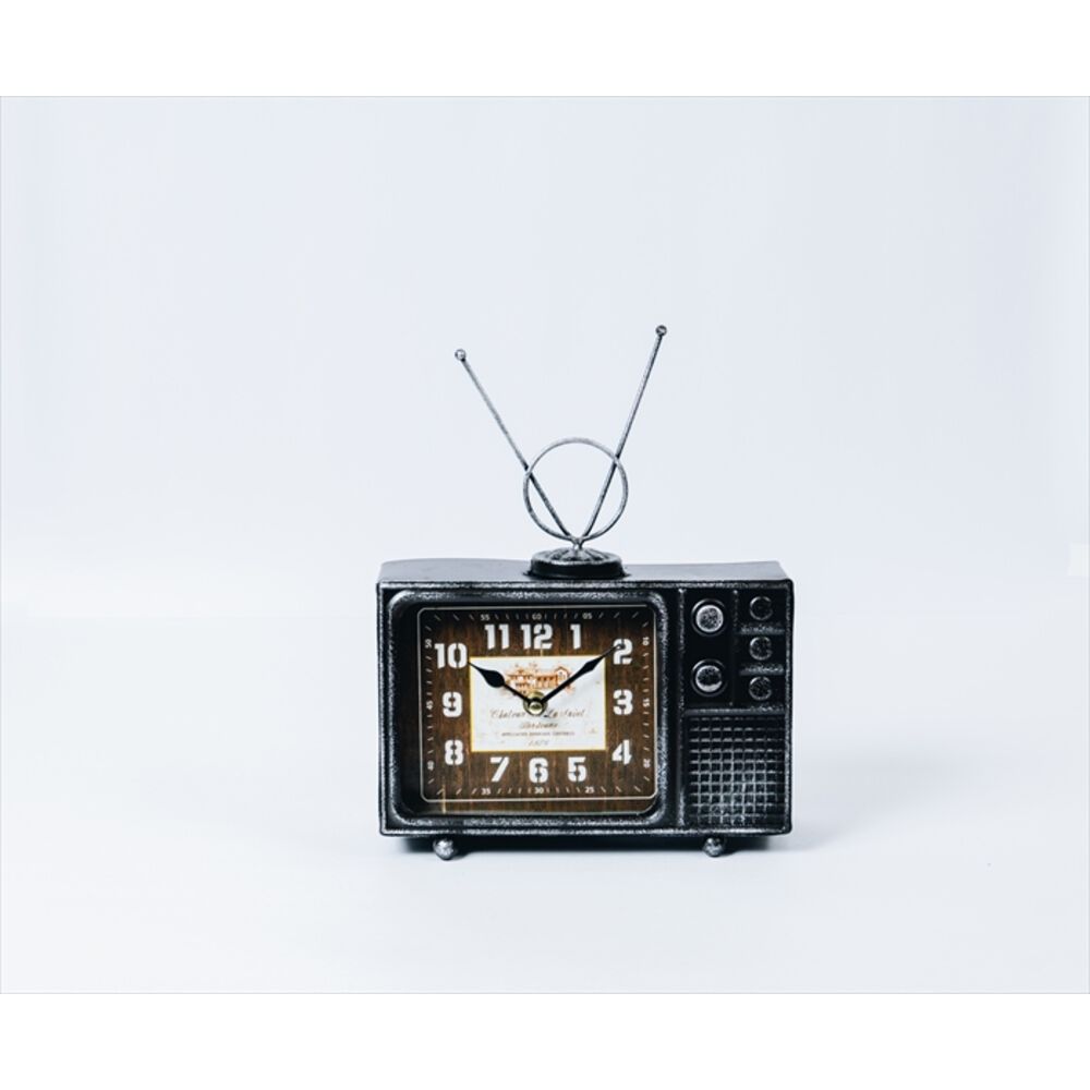 BACKYARD FAMILY「置き時計 おしゃれ 楽天 アンティークモチーフ En Fance EF-CL11 アンファンス」|クロック・置時計|ブラック1