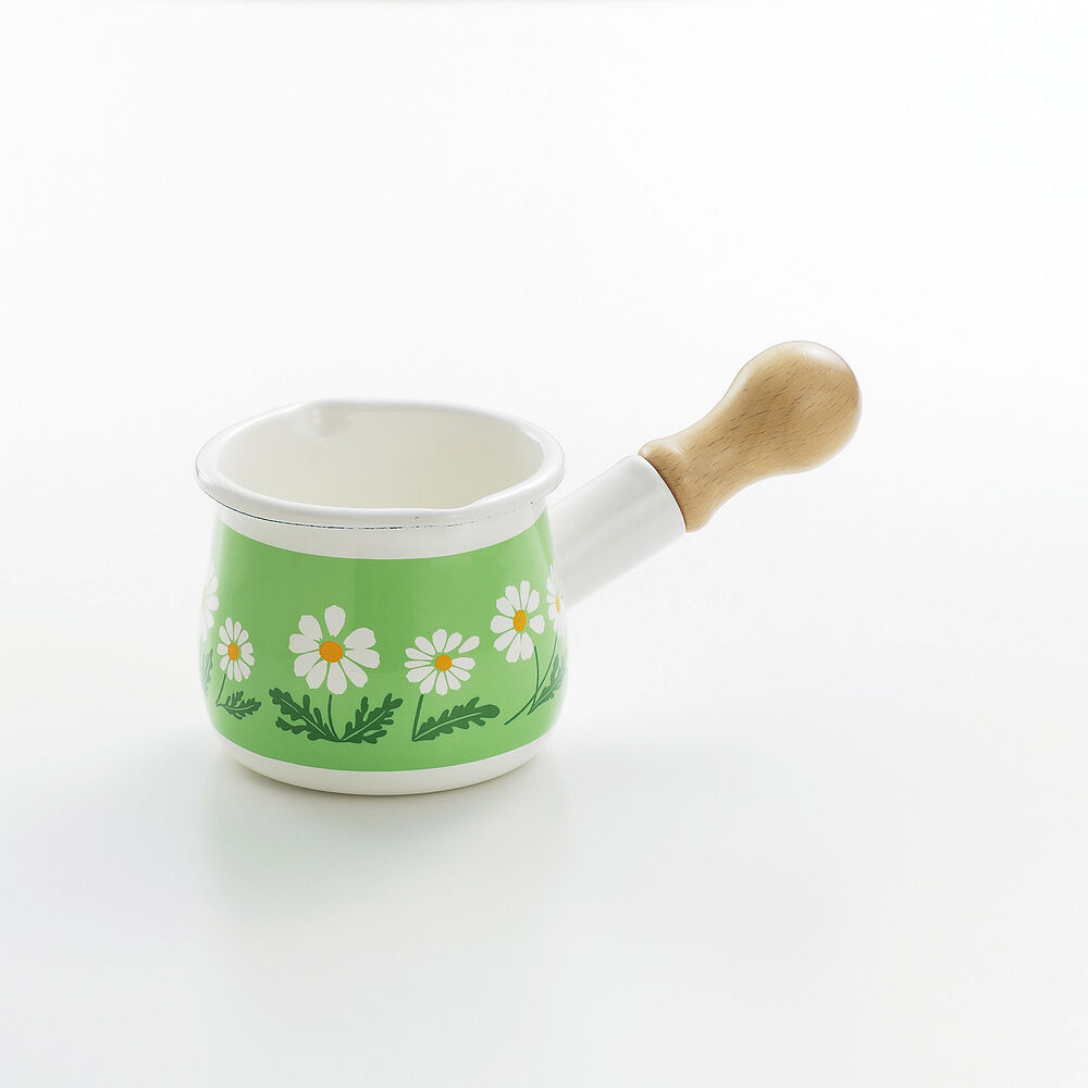 BACKYARD FAMILY「ミルクパン ホーロー アデリアレトロ 通販 琺瑯 ほうろう ホーロー鍋 琺瑯鍋 片手鍋 小さめ」|食器・キッチングッズ|グリーン1