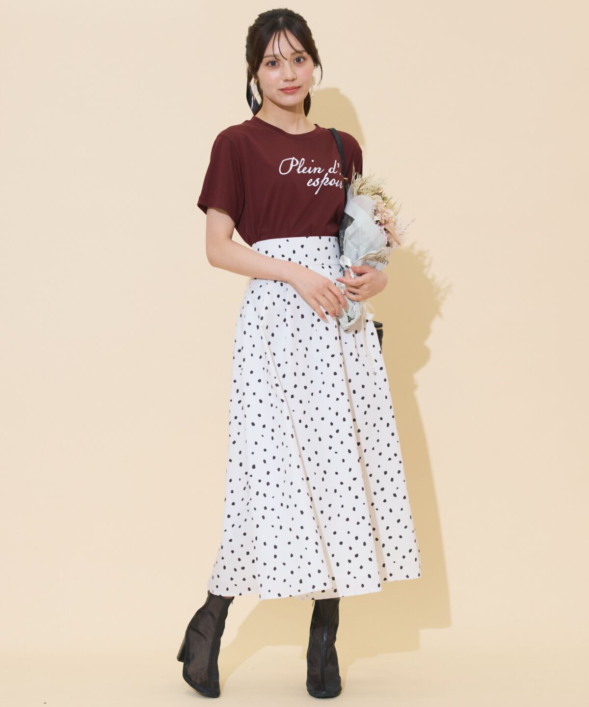 WILLSELECTION「ドロップショルダーロゴTシャツ」|Tシャツ・カットソー|