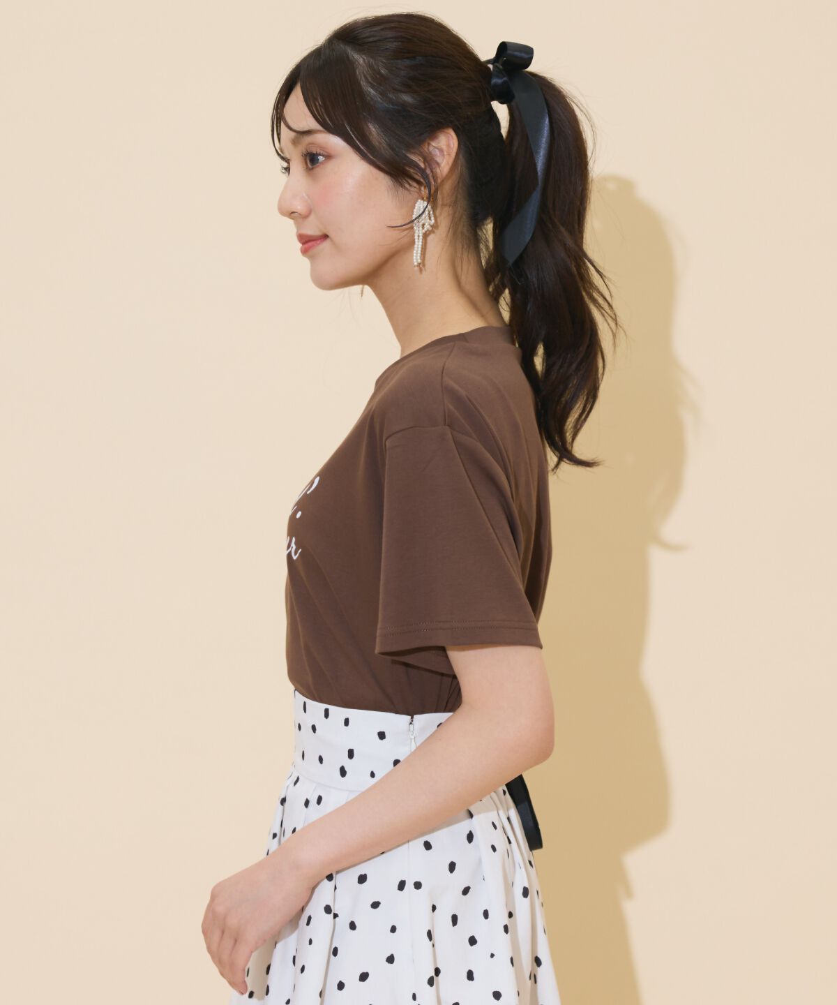 WILLSELECTION「ドロップショルダーロゴTシャツ」|Tシャツ・カットソー|