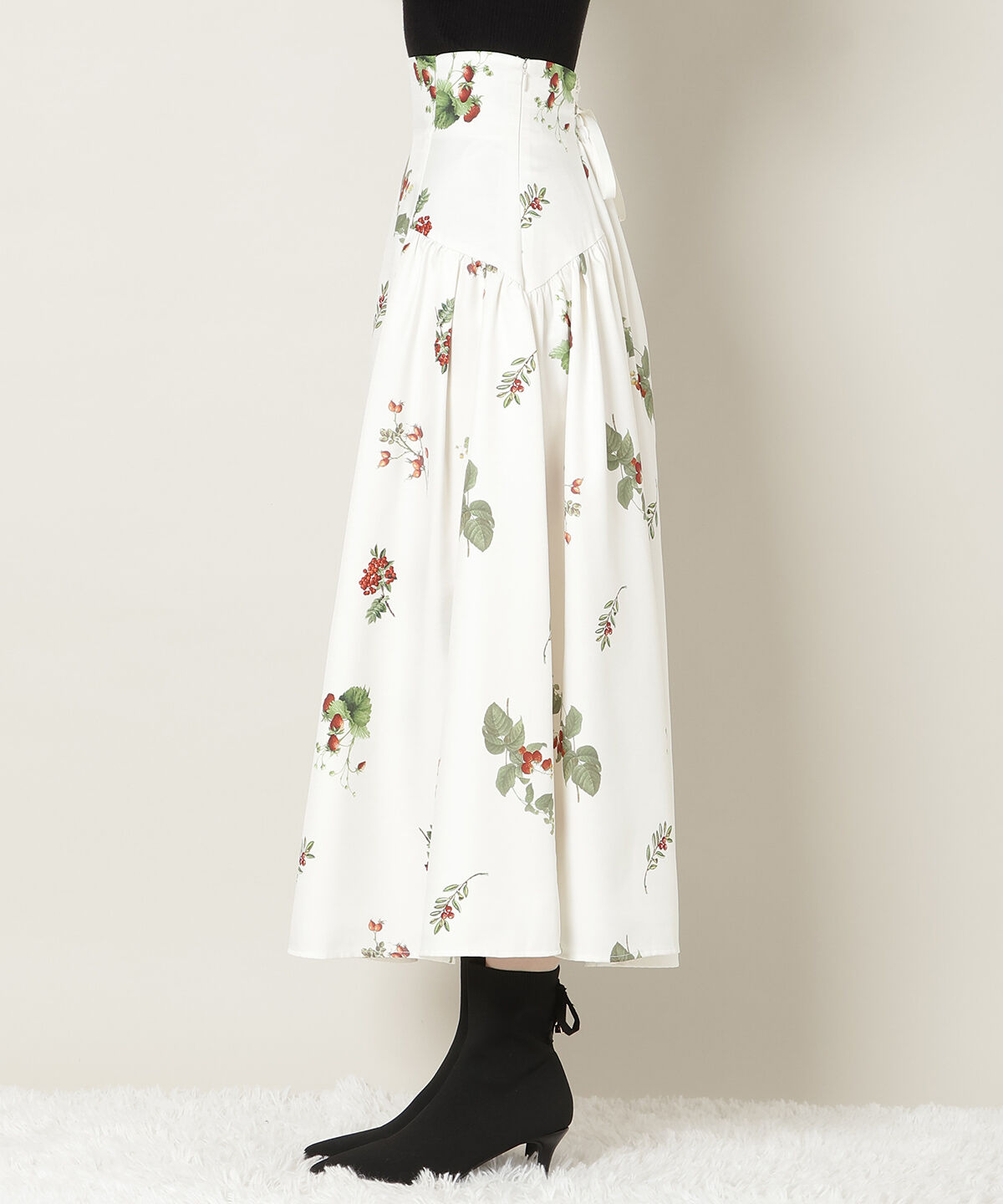 WILLSELECTION「ウィンターボタニカルスカート」|フレア|