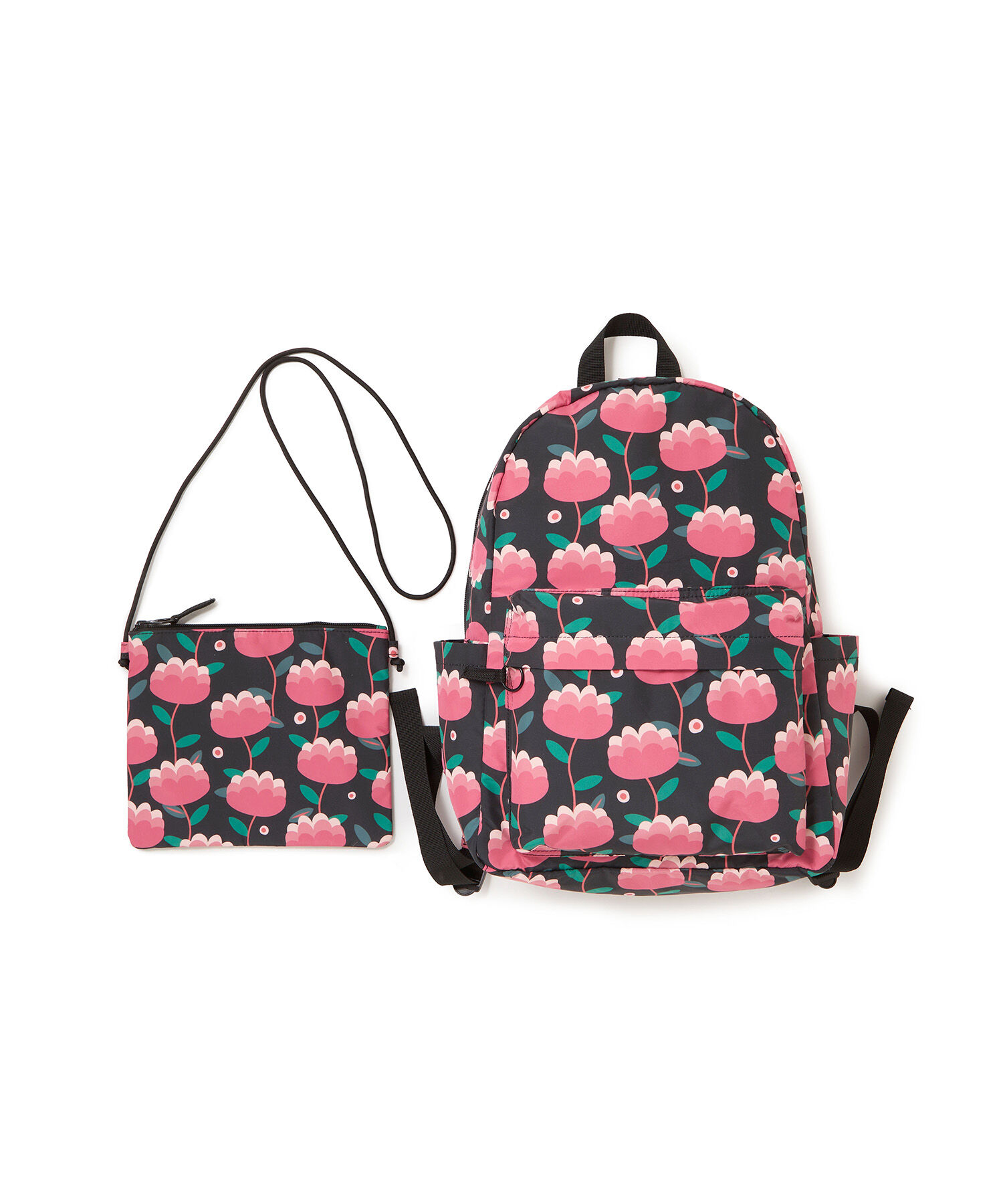 TOPKAPI TREASURE「【TREASURE TOPKAPI】プリント ショルダーバッグ付き リュック / バックパック」|ショルダー・メッセンジャー|