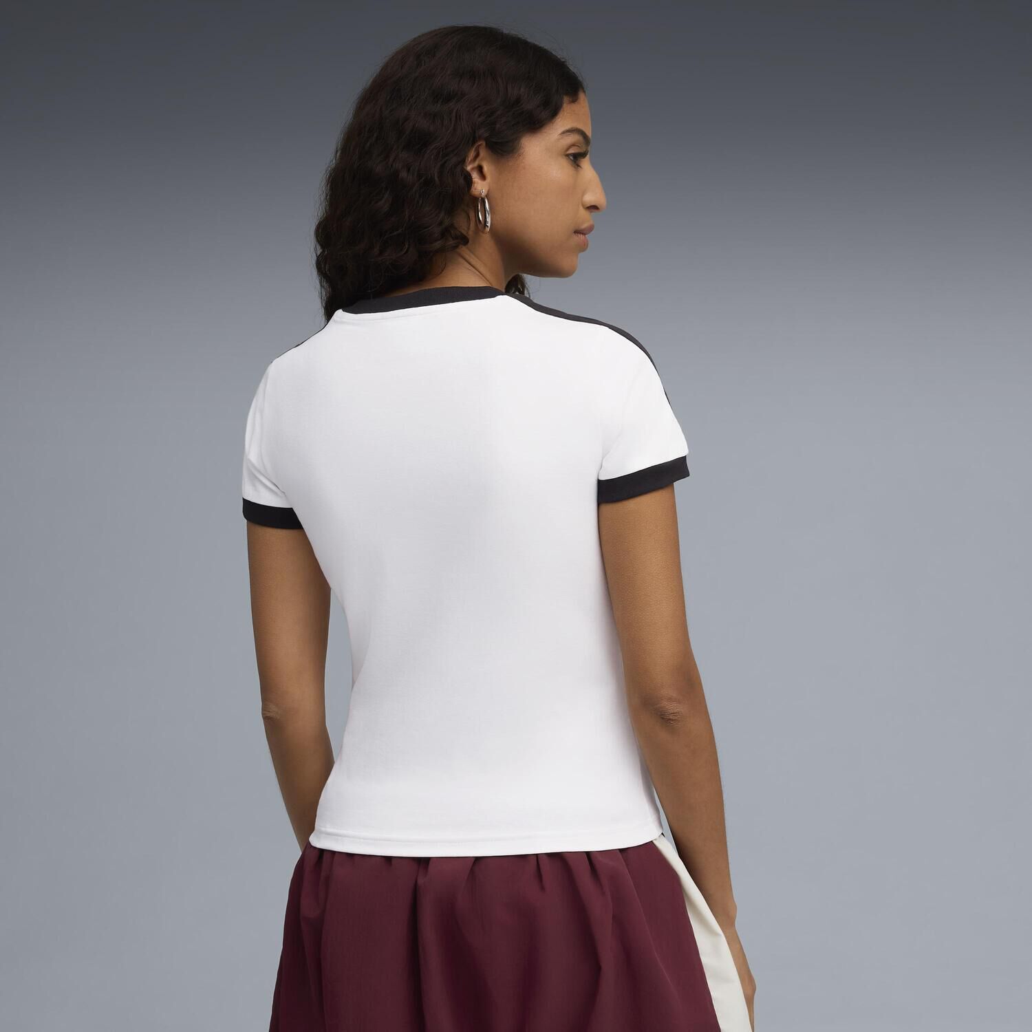 PUMA「【PUMA ｳｪｱ】W T7 SLIM TEE」|Tシャツ・カットソー|