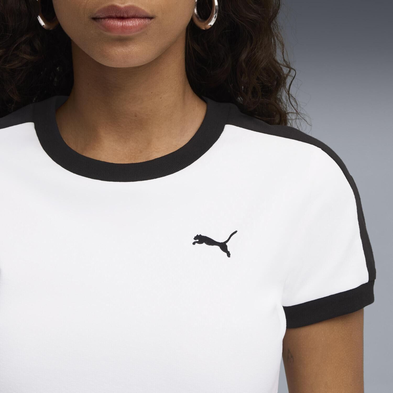 PUMA「【PUMA ｳｪｱ】W T7 SLIM TEE」|Tシャツ・カットソー|