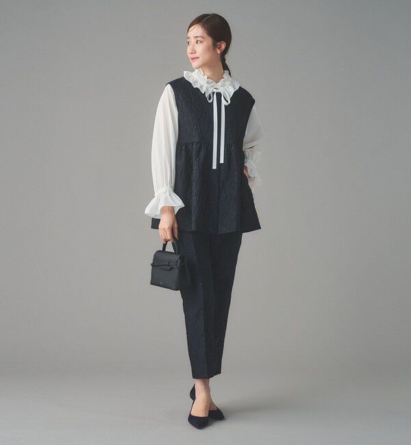 UNITED ARROWS「レースフリルカラー 2WAY ブラウス ‐はっ水‐」|シャツ・ブラウス|