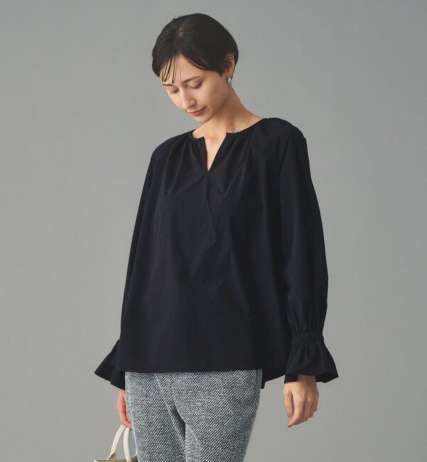 UNITED ARROWS「レースフリルカラー 2WAY ブラウス ‐はっ水‐」|シャツ・ブラウス|