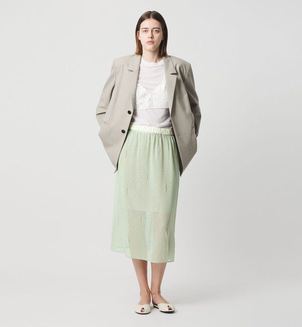 AEWEN MATOPH「＜AEWEN MATOPH＞シアービーズフリンジスカート」|スカート|