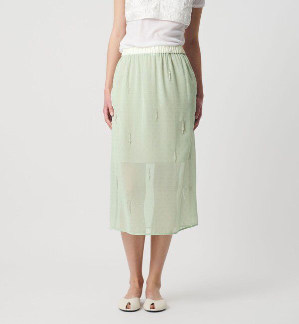 AEWEN MATOPH「＜AEWEN MATOPH＞シアービーズフリンジスカート」|スカート|