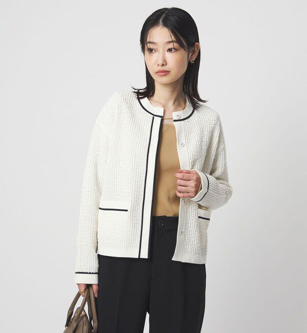 UNITED ARROWS green label relaxing「ブライトリブ スクエアネック ロングスリーブ カットソー」|Tシャツ・カットソー|