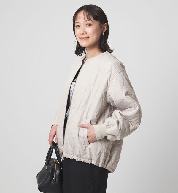 UNITED ARROWS green label relaxing「ダイヤ キルティング ブルゾン 撥水」|ブルゾン・スタジャン|