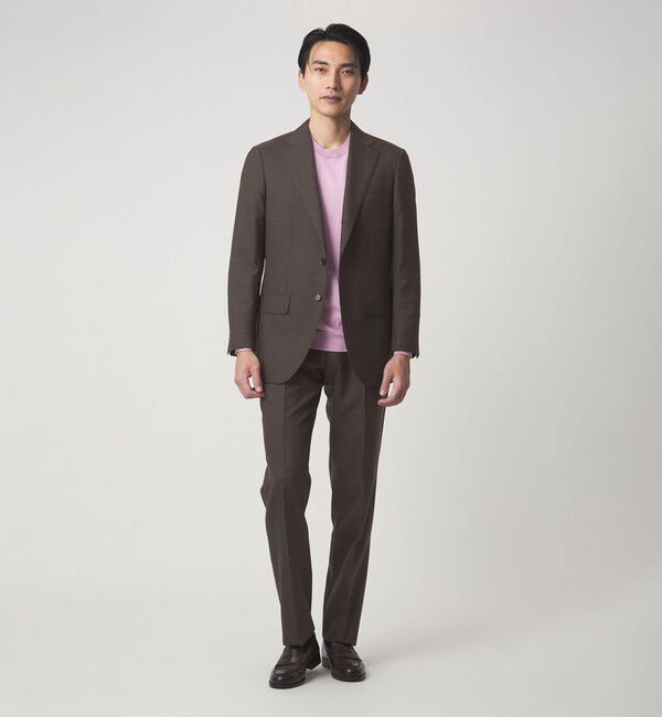 UNITED ARROWS green label relaxing「VITALE BARBERIS CANONICO ラスティック 無地 CLS 1プリーツ スーツパンツ セットアップパンツ」|スーツ|