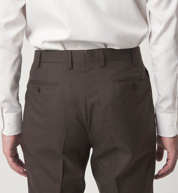 UNITED ARROWS green label relaxing「VITALE BARBERIS CANONICO ラスティック 無地 CLS 1プリーツ スーツパンツ セットアップパンツ」|スーツ|