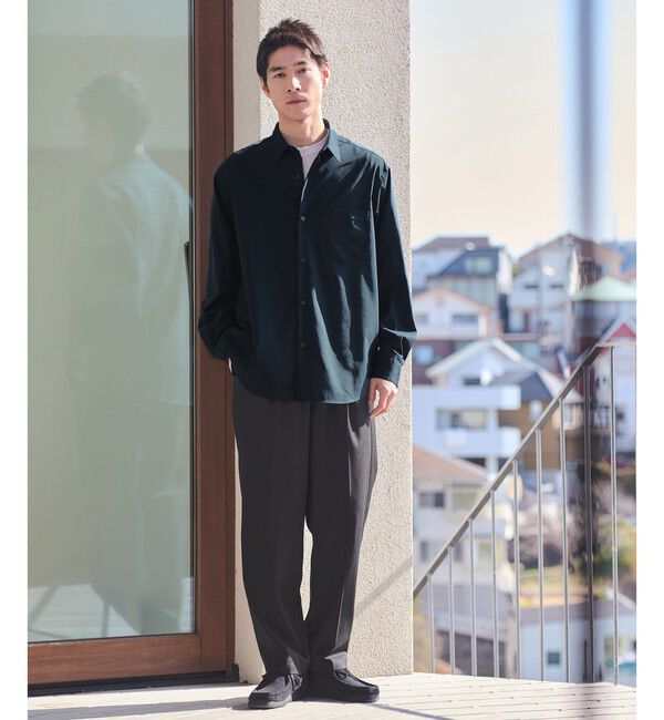 UNITED ARROWS green label relaxing「ウォッシャブル トロ ジャストルーズ シャツ -ストレッチ-」|シャツ・ブラウス|