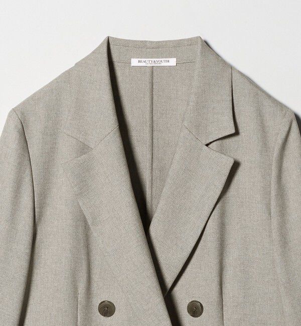 BEAUTY&YOUTH UNITED ARROWS「リネンライク ダブルジャケット」|テーラードジャケット|