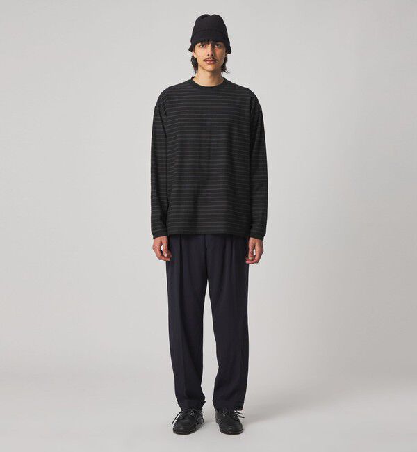 STEVEN ALAN「＜Steven Alan＞ オーガニックコットン アソート ボーダー ロングスリーブ Tシャツ BOLD」|Tシャツ・カットソー|