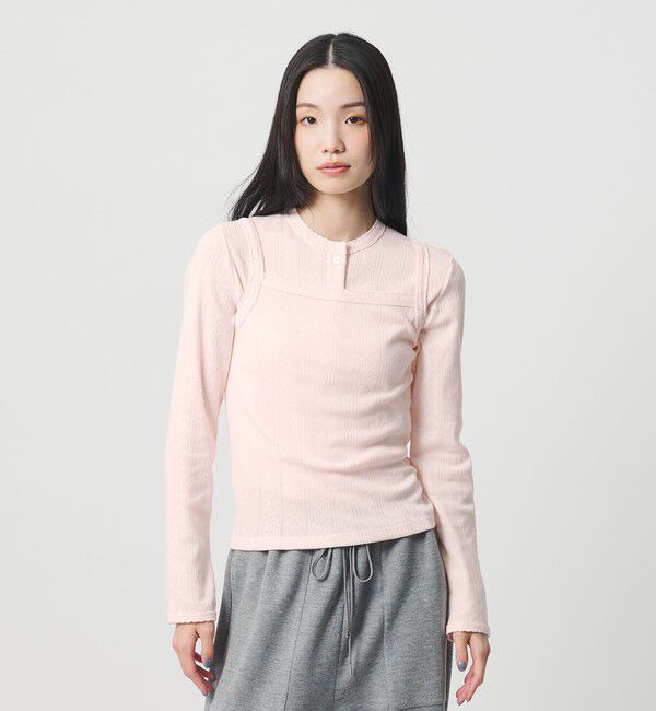 BEAUTY&YOUTH UNITED ARROWS「コットン パターンメッシュ キャミソール」|タンクトップ|