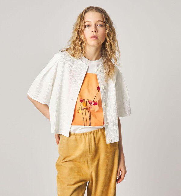 STEVEN ALAN「＜Steven Alan＞リップル コットン ブラウス」|シャツ・ブラウス|