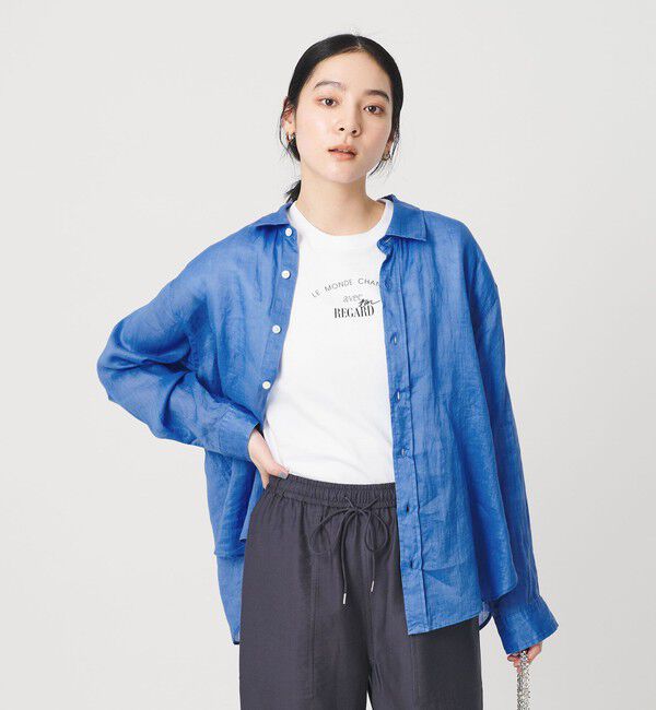 BEAUTY&YOUTH UNITED ARROWS「麻 レギュラーカラー シャツ ウォッシャブル」|シャツ・ブラウス|