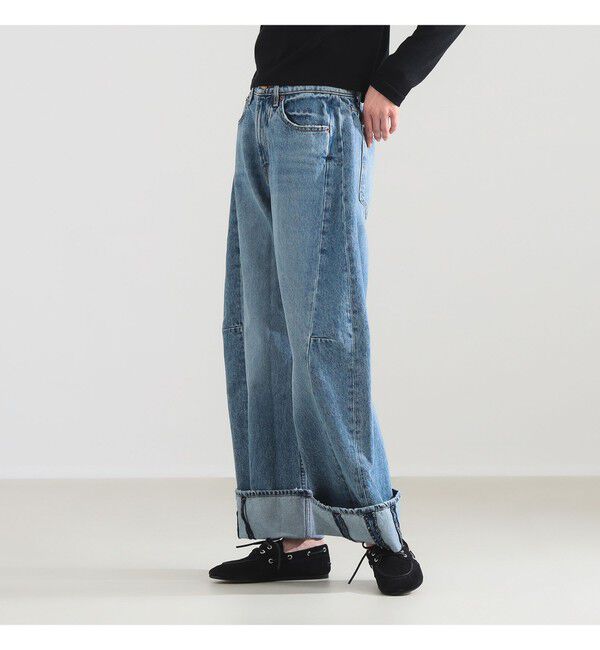 Demi-Luxe BEAMS 「B SIDES / RELAXED CUFFED LASSO デニムパンツ JANE WASH」|デニム|