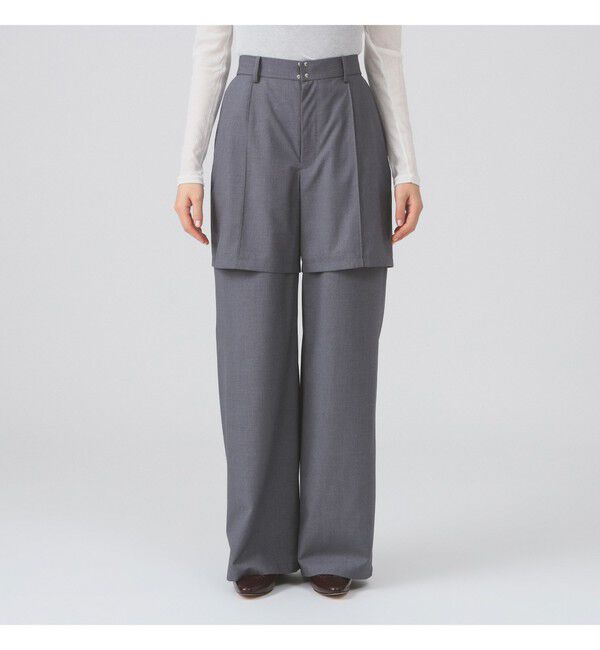 Ray BEAMS 「ハーフ レイヤード パンツ」|チノ|