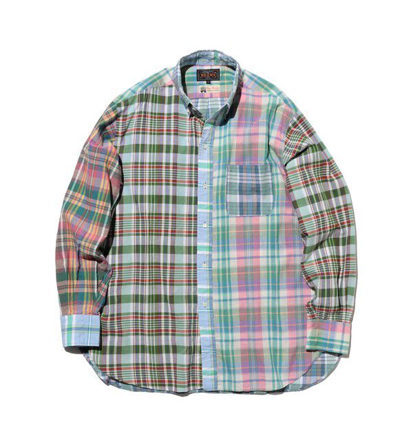BEAMS PLUS「B.D. Classic-fit Madras Panel」|シャツ・ブラウス|