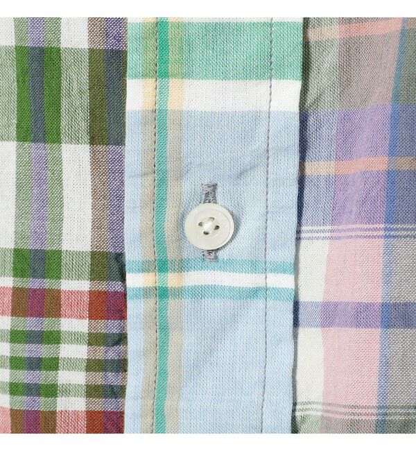 BEAMS PLUS「B.D. Classic-fit Madras Panel」|シャツ・ブラウス|