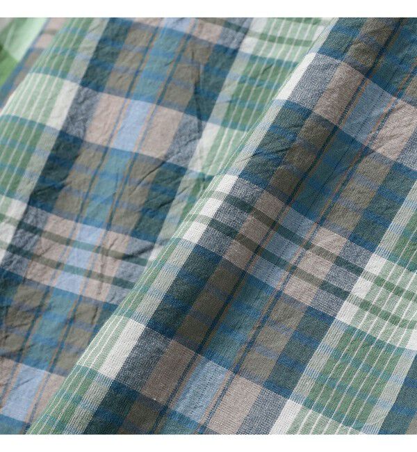 BEAMS PLUS「B.D. Classic-fit Madras Panel」|シャツ・ブラウス|