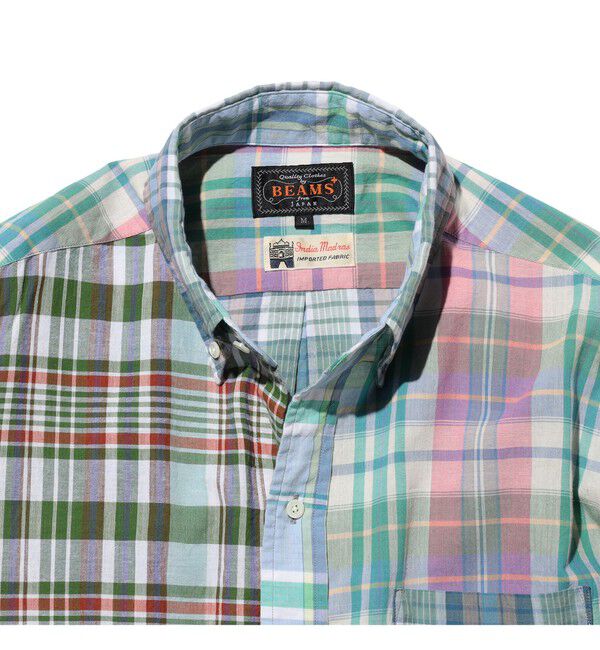 BEAMS PLUS「B.D. Classic-fit Madras Panel」|シャツ・ブラウス|