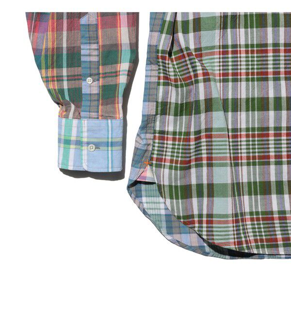 BEAMS PLUS「B.D. Classic-fit Madras Panel」|シャツ・ブラウス|