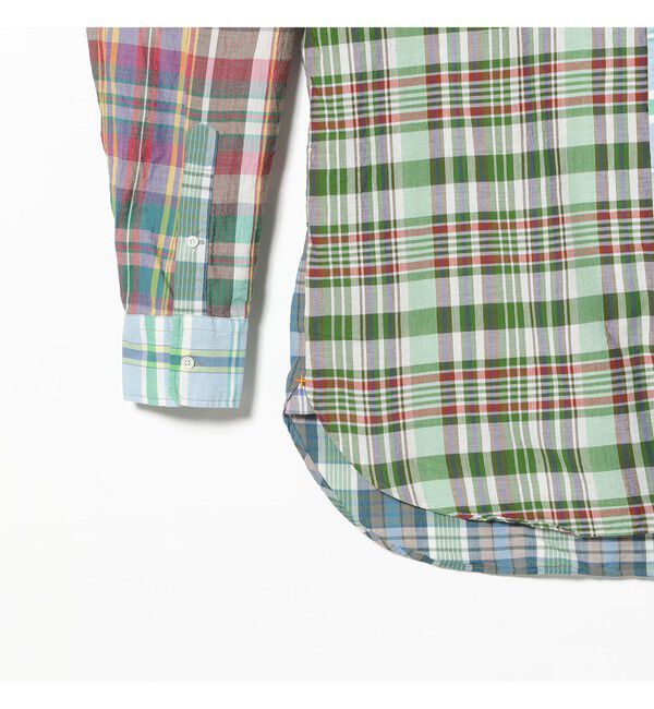 BEAMS PLUS「B.D. Classic-fit Madras Panel」|シャツ・ブラウス|