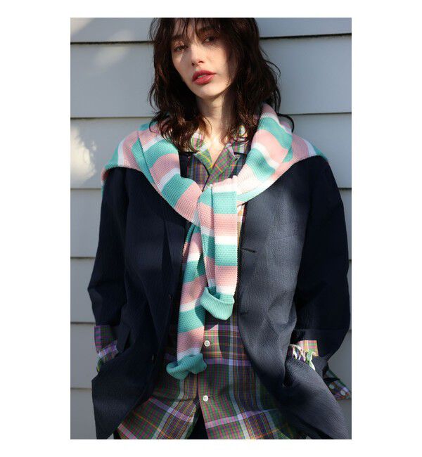 BEAMS PLUS「Open Collar Madras」|シャツ・ブラウス|