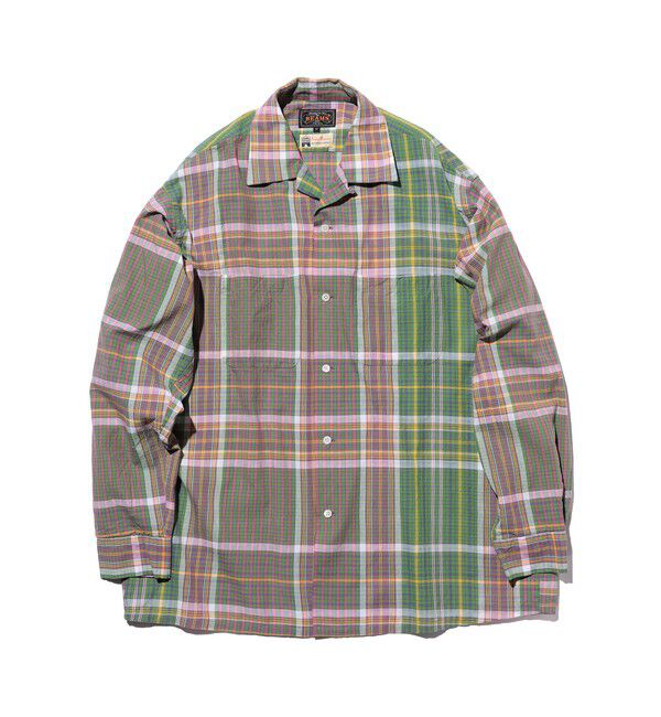 BEAMS PLUS「Open Collar Madras」|シャツ・ブラウス|