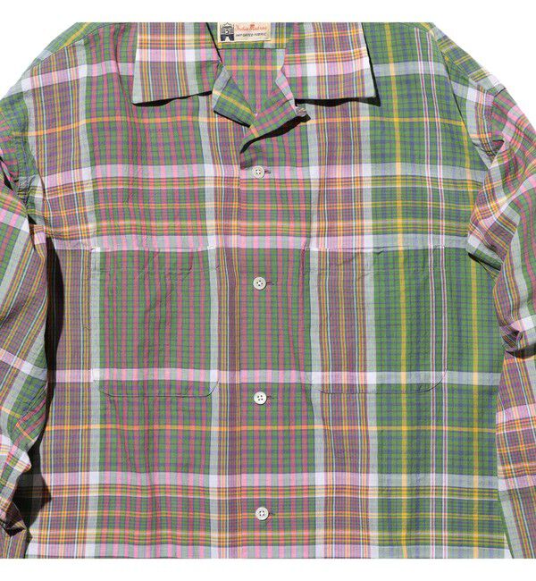 BEAMS PLUS「Open Collar Madras」|シャツ・ブラウス|