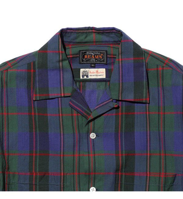 BEAMS PLUS「Open Collar Madras」|シャツ・ブラウス|