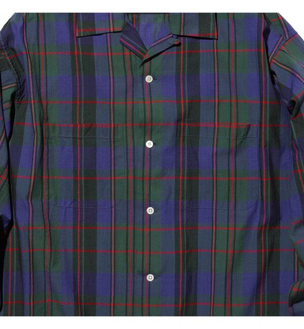 BEAMS PLUS「Open Collar Madras」|シャツ・ブラウス|