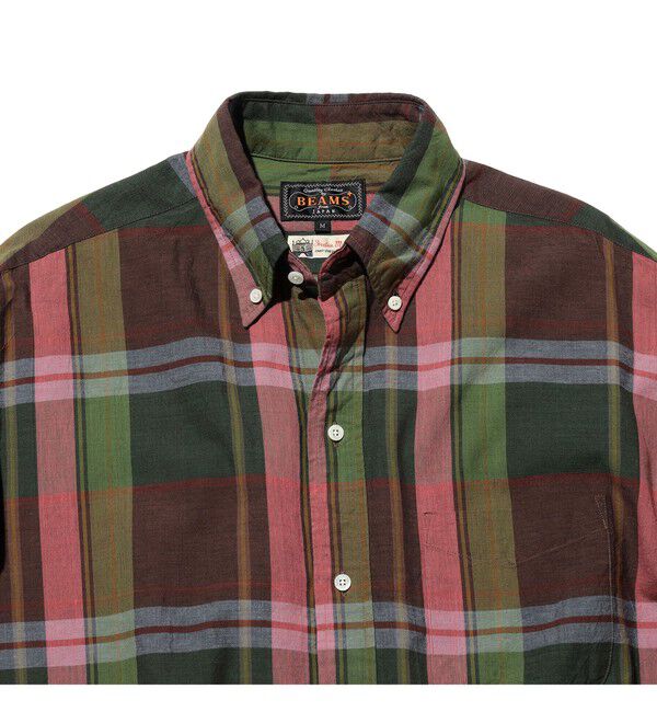 BEAMS PLUS「B.D. Classic-fit Madras」|シャツ・ブラウス|