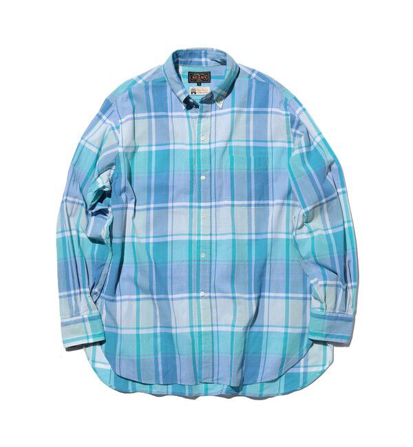 BEAMS PLUS「B.D. Classic-fit Madras」|シャツ・ブラウス|BLUE