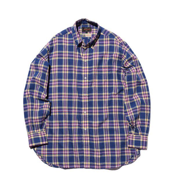BEAMS PLUS「B.D. Classic-fit Super Madras」|シャツ・ブラウス|PURPLE