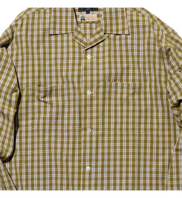 BEAMS PLUS「Open Collar 80/2 Madras」|シャツ・ブラウス|