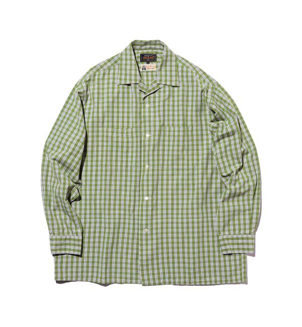 BEAMS PLUS「Open Collar 80/2 Madras」|シャツ・ブラウス|