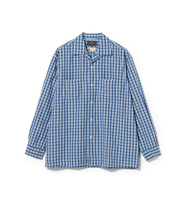 BEAMS PLUS「Open Collar 80/2 Madras」|シャツ・ブラウス|