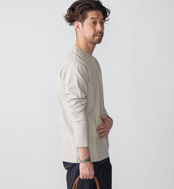 SHIPS「SHIPS: 抗菌・防臭 NANO-FINE(R) ハイゲージ クルーネック Tシャツ (ロンT)」|Tシャツ・カットソー|