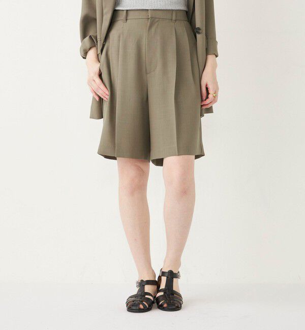 SHIPS Colors 「SHIPS Colors:〈手洗い可能〉クリスピー タック ショーツ(セットアップ対応可能)」|その他|