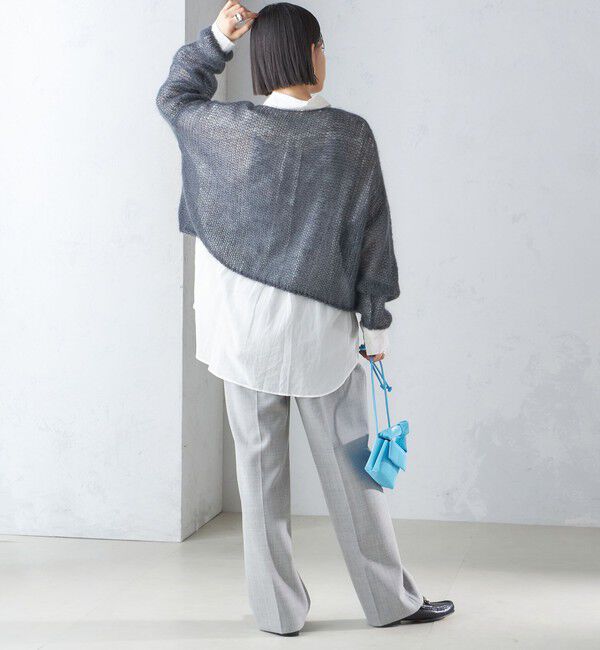 SHIPS for women「モヘヤ メッシュ プルオーバー」|ニット・セーター|