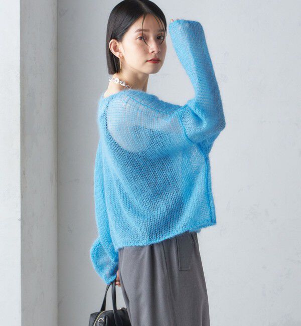 SHIPS for women「モヘヤ メッシュ プルオーバー」|ニット・セーター|
