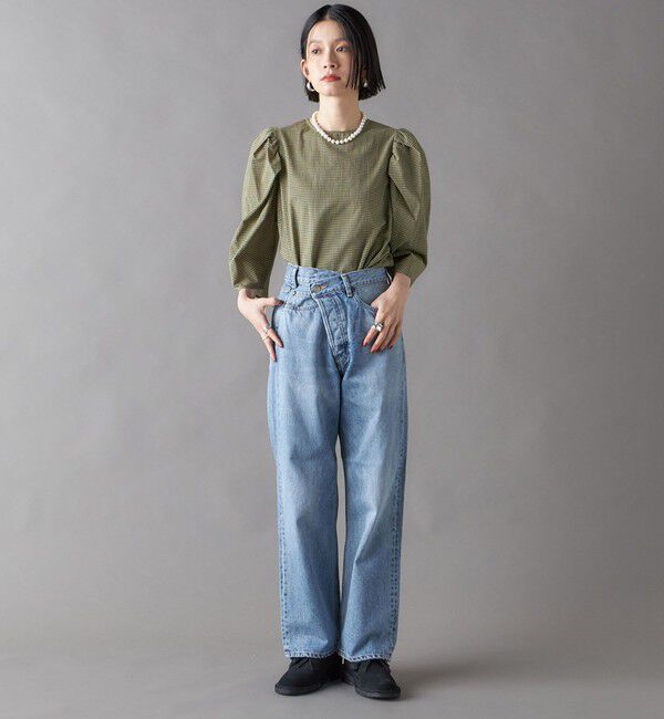 SHIPS for women「SHIPS NINE CASE:〈手洗い可能〉フロント スラント デニム」|デニム|