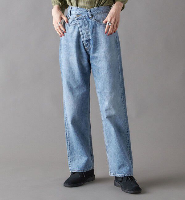 SHIPS for women「SHIPS NINE CASE:〈手洗い可能〉フロント スラント デニム」|デニム|