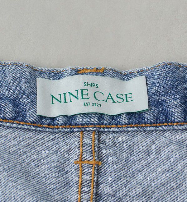SHIPS for women「SHIPS NINE CASE:〈手洗い可能〉フロント スラント デニム」|デニム|