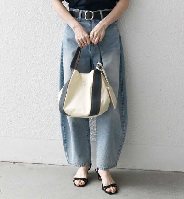 SHIPS any「【SHIPS any別注】Folna: 2WAY ライン ナイロン トート バッグ」|トートバッグ|